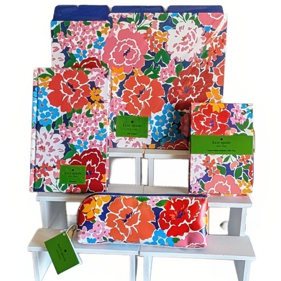 kate spade Accessories - NEW Kate SPADE /Sunset Blooms/ Office/School/ Stationary Supply Bundle